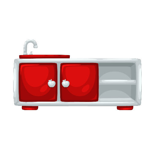 Sweet Red Apple Kitchen Sink