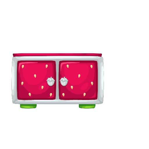 Sweet Strawberry Kitchen Cabinet