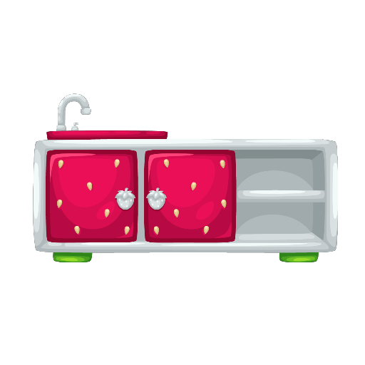 Sweet Strawberry Kitchen Sink