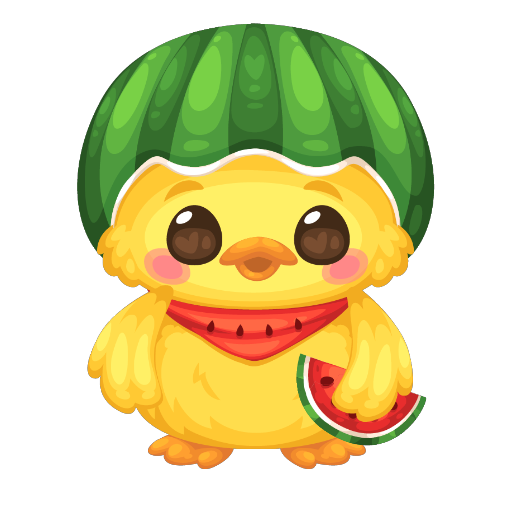 Sweet Tutti Frutti Watermelon Duck