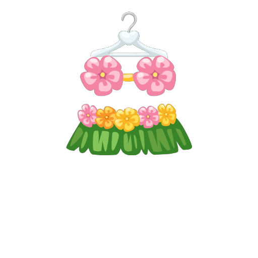 Tiki Dancer Flower Outfit