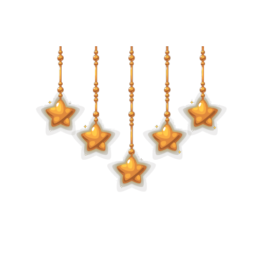 Toy Workshop Golden Hanging Stars