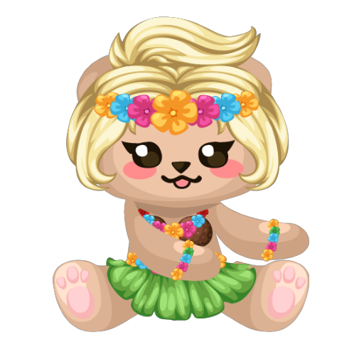 Tropical Hawaii Bear Plushie