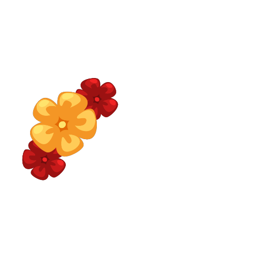 Tropical Orange Tiara