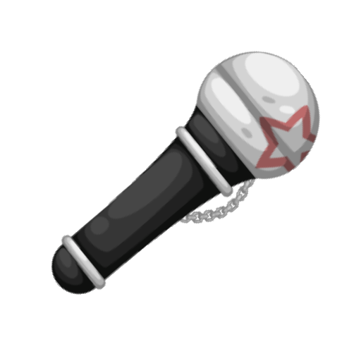 VIP Rocker White Microphone