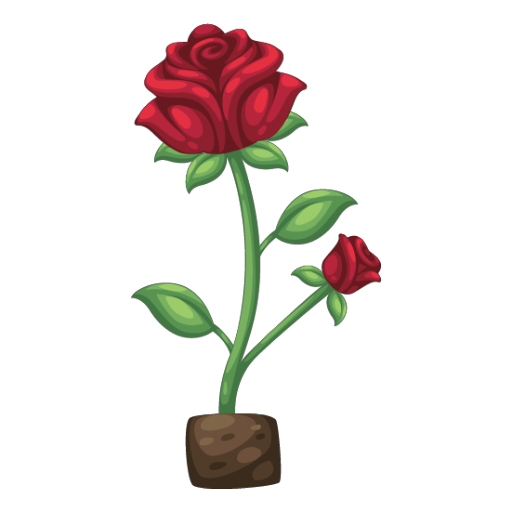 Valentine Red Rose Flower Bonsai