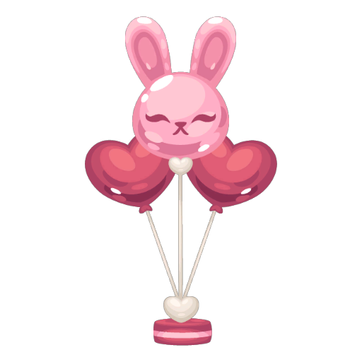 Valentines Bunny Balloons