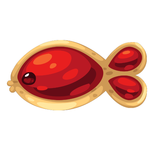 Valentines Cookie Fish