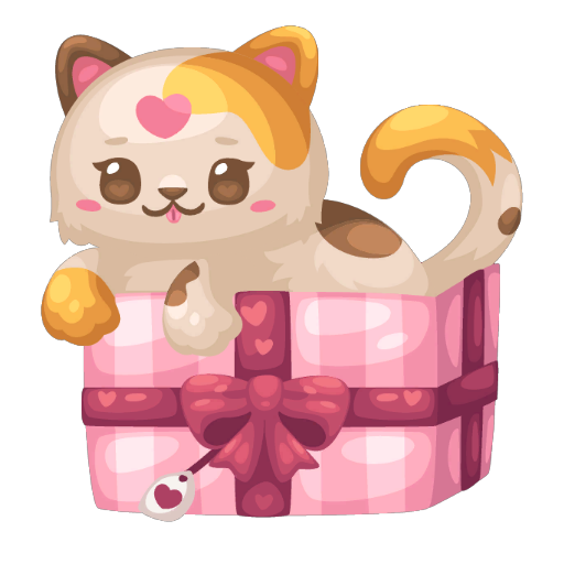 Valentines Cute Cat