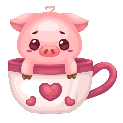 Valentines Cute Piggy
