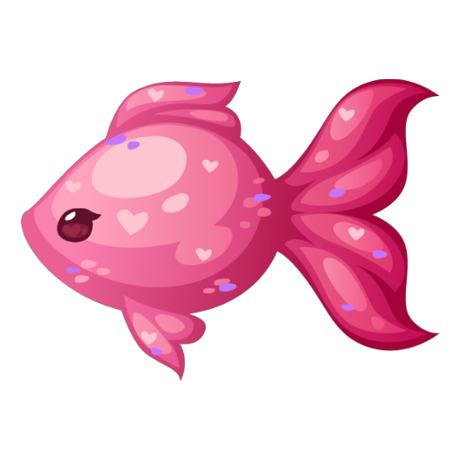 Valentines Cute Pink Fish