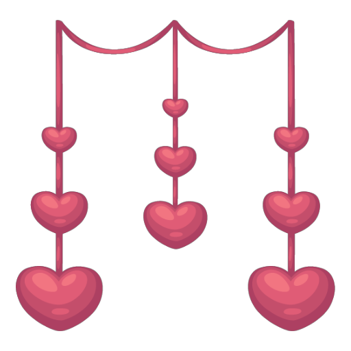Valentines Hanging Hearts