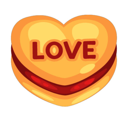 Valentines Love Sweet Cookie