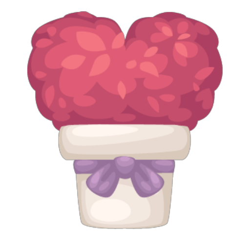 Valentines Pink Heart Bush