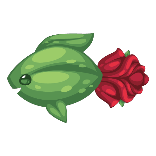 Valentines Rose Tail Fish