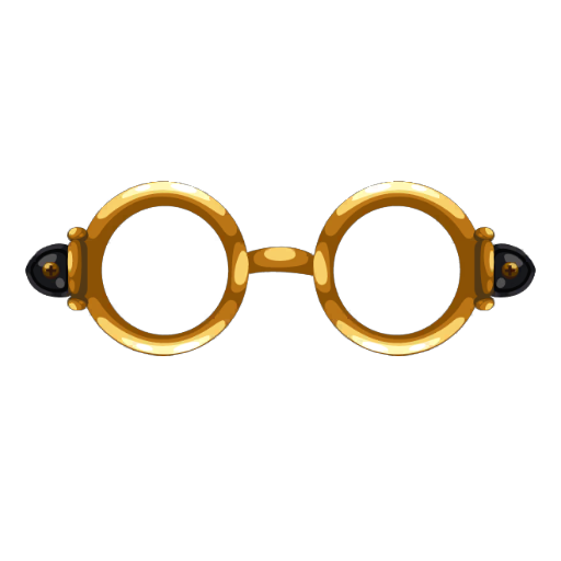 Vintage Leather Girl Glasses