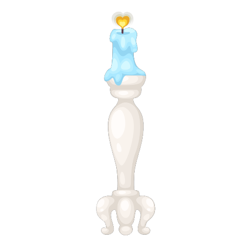 Wedding Blue Candle