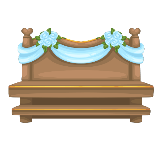 Wedding Blue Church Pew