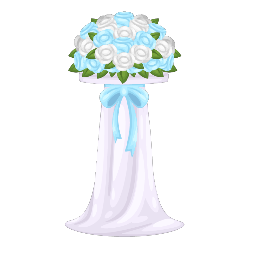Wedding Blue Flowers Base