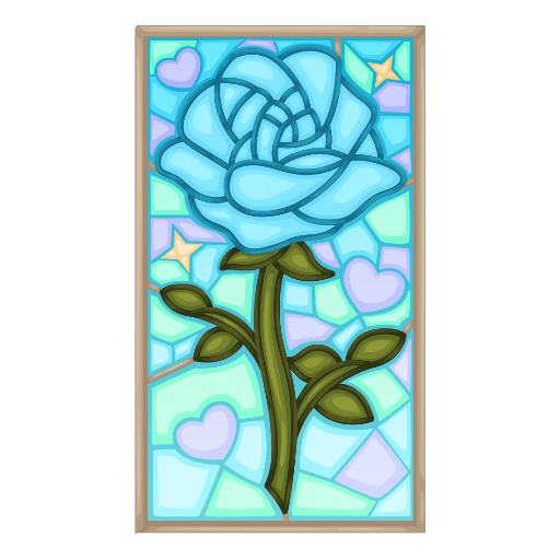 Wedding Blue Rose Window