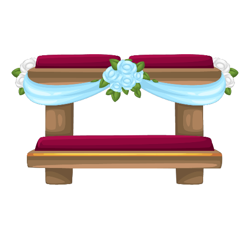 Wedding Brown Blue Kneeler