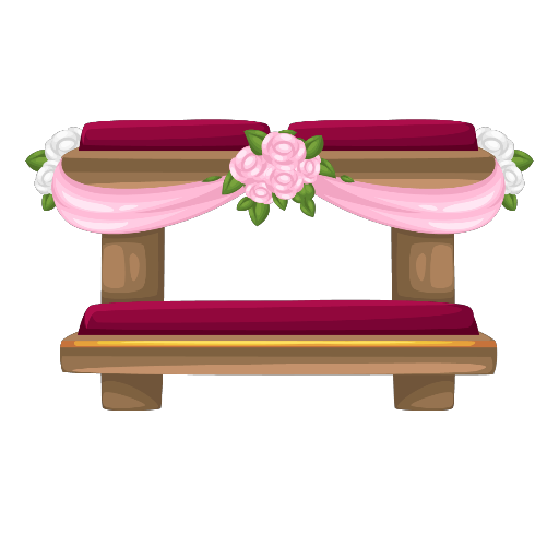 Wedding Brown Pink Kneeler