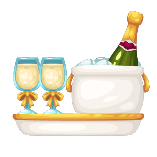Wedding Champagne Drink Tray