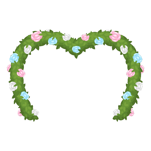 Wedding Cute Heart Flowers Arch