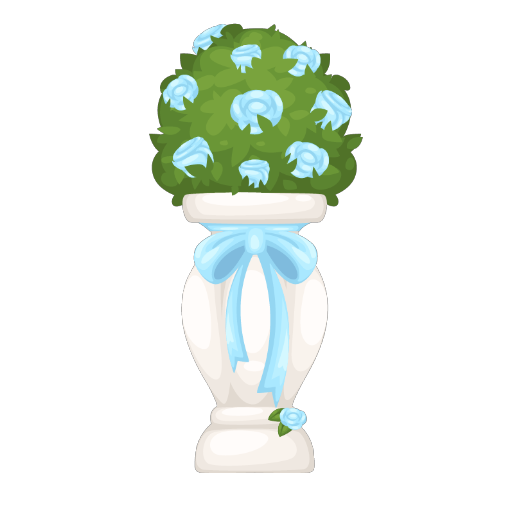 Wedding Elegant Blue Flower Base