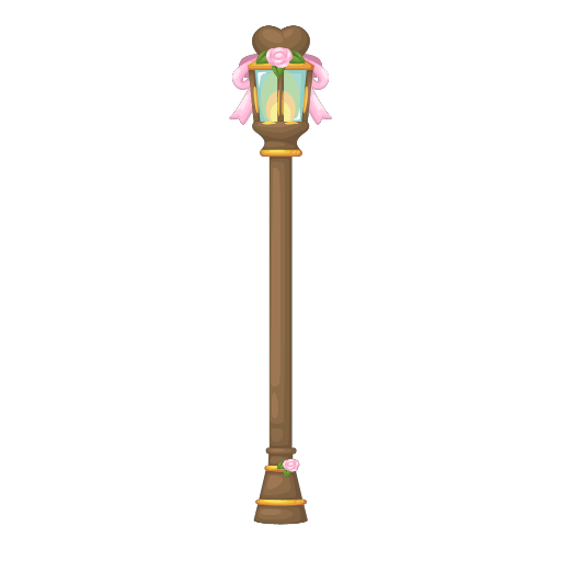 Wedding Elegant Brown Pink Garden Lamp