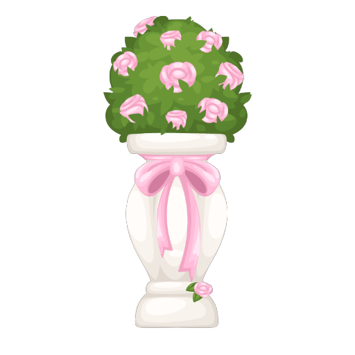 Wedding Elegant Pink Flower Base