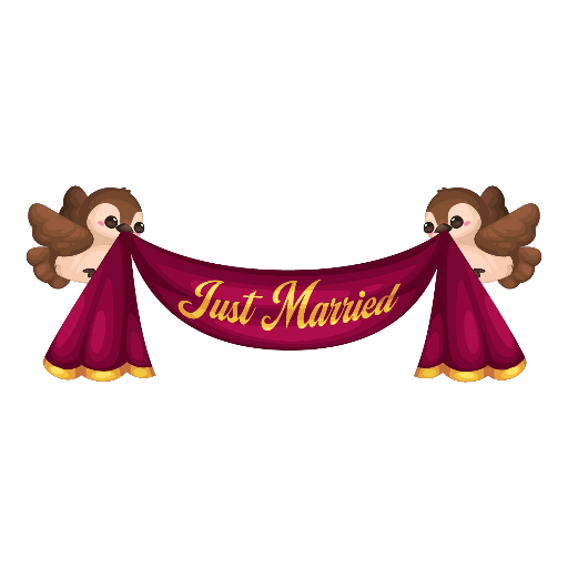 Wedding Elegant Red Flying Banner