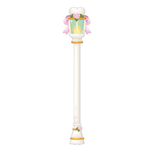 Wedding Elegant White Pink Garden Lamp