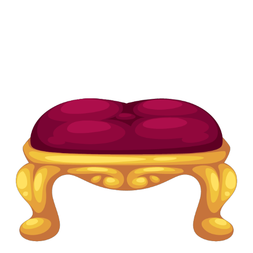Wedding Gold Organ Seat