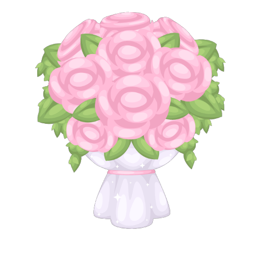 Wedding Pink Bride Roses Bouquet