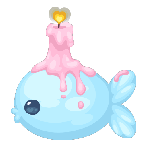 Wedding Pink Candle Fish