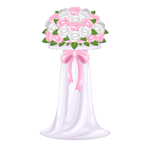 Wedding Pink Flowers Base