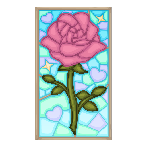 Wedding Pink Rose Window