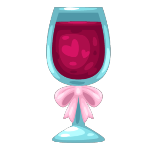 Wedding Wine Pink Glass