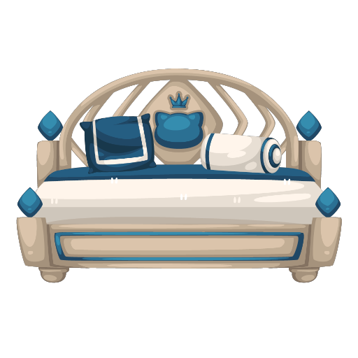 Welcome Blue Bed