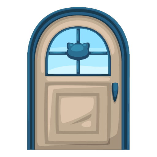 Welcome Blue Door