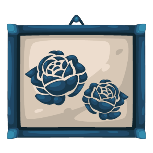Welcome Blue Rose Portrait