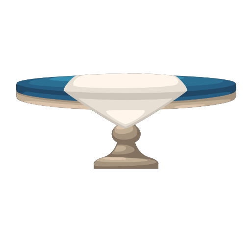 Welcome Blue Table