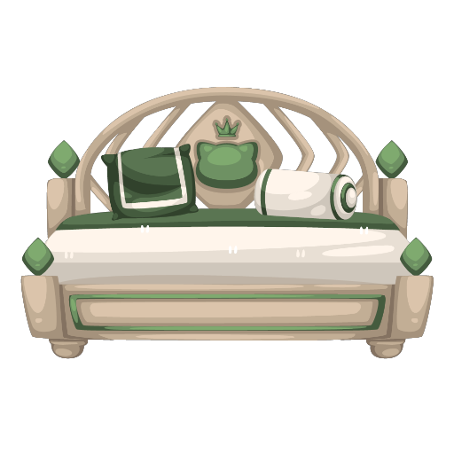 Welcome Green Bed