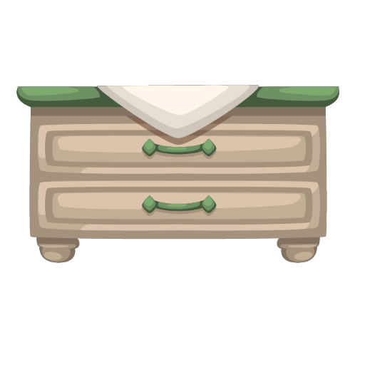 Welcome Green Bed Table