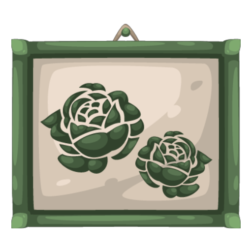 Welcome Green Rose Portrait