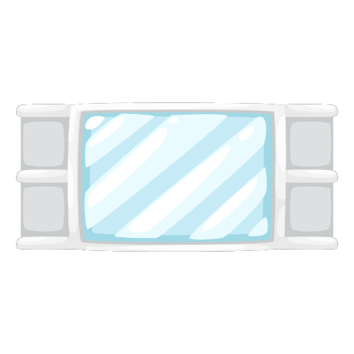 White Bathroom Mirror
