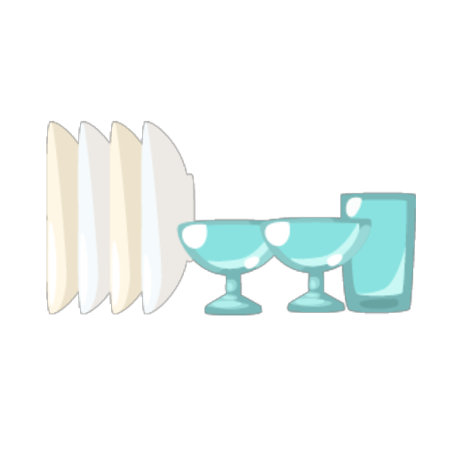White Dishesand Glasses Decor