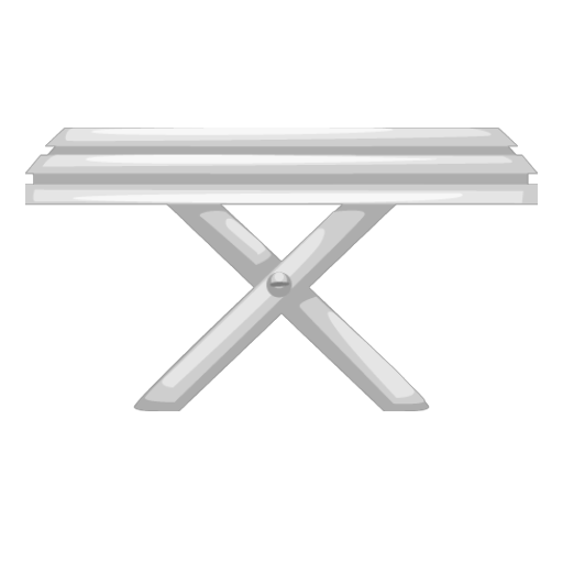 White Garden Table