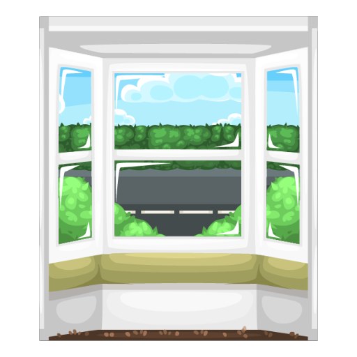 White Home Full Window